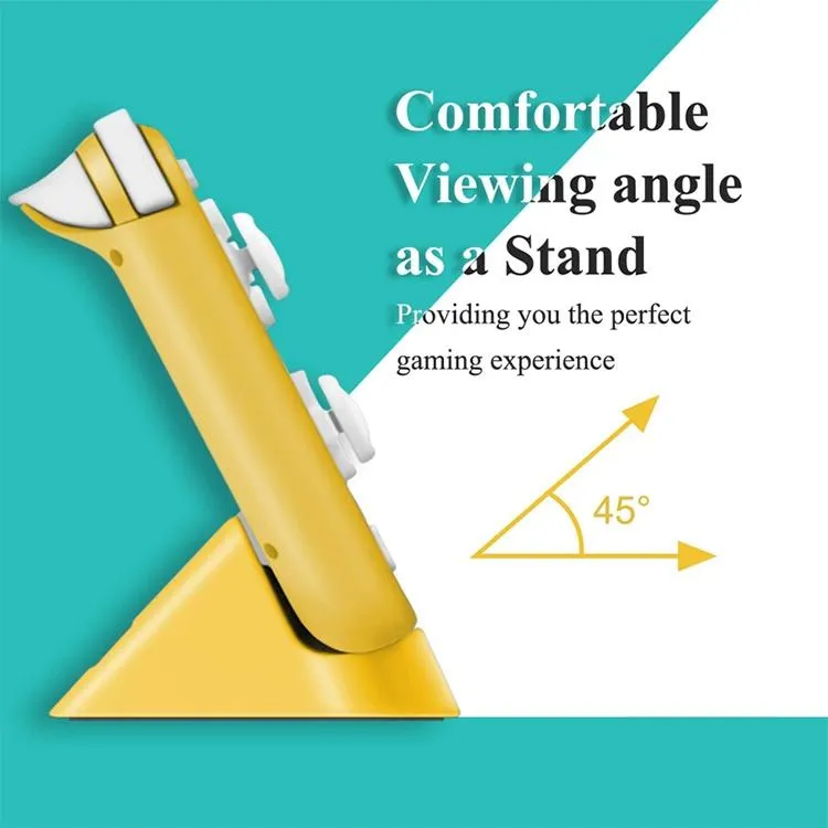 2-Pack Portable Triangle Charger | For Nintendo Switch / Lite | Yellow