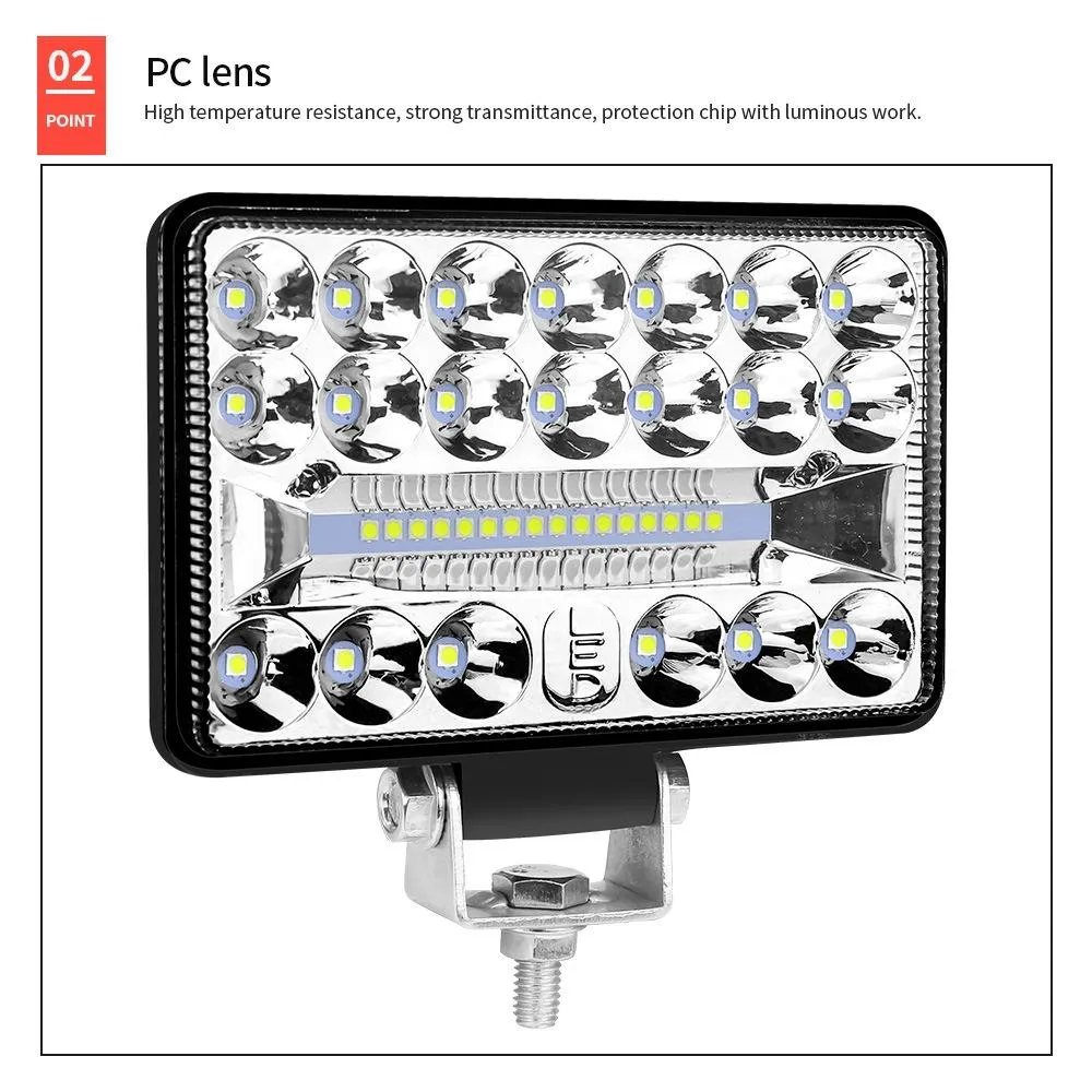 4 Inch 18W LED Work Light | 9-80V | 36 LEDs | 6000K White Light