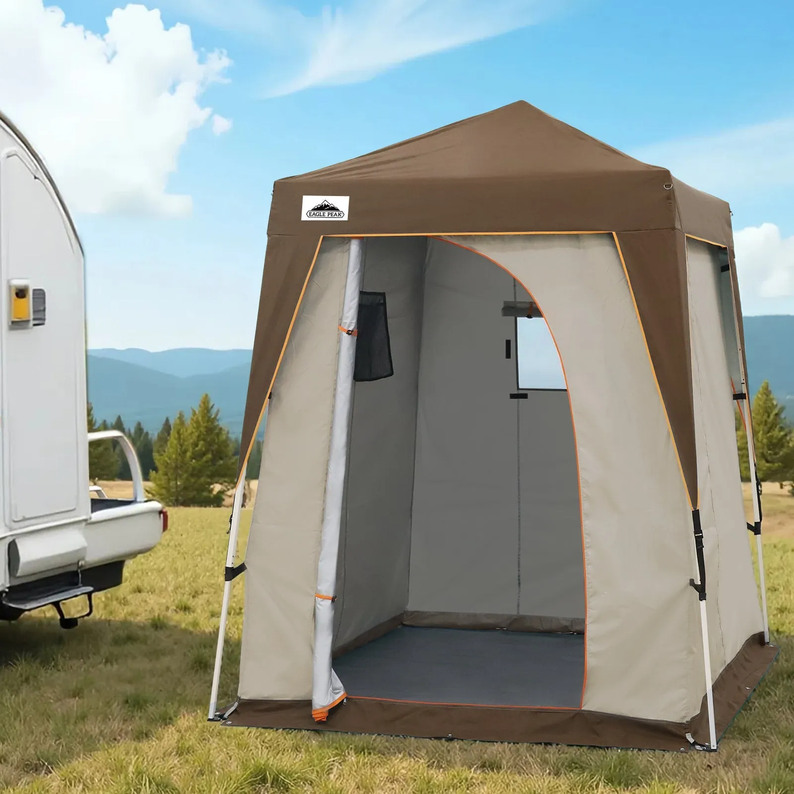 6x6 Pop Up Privacy Tent with Ground Mat