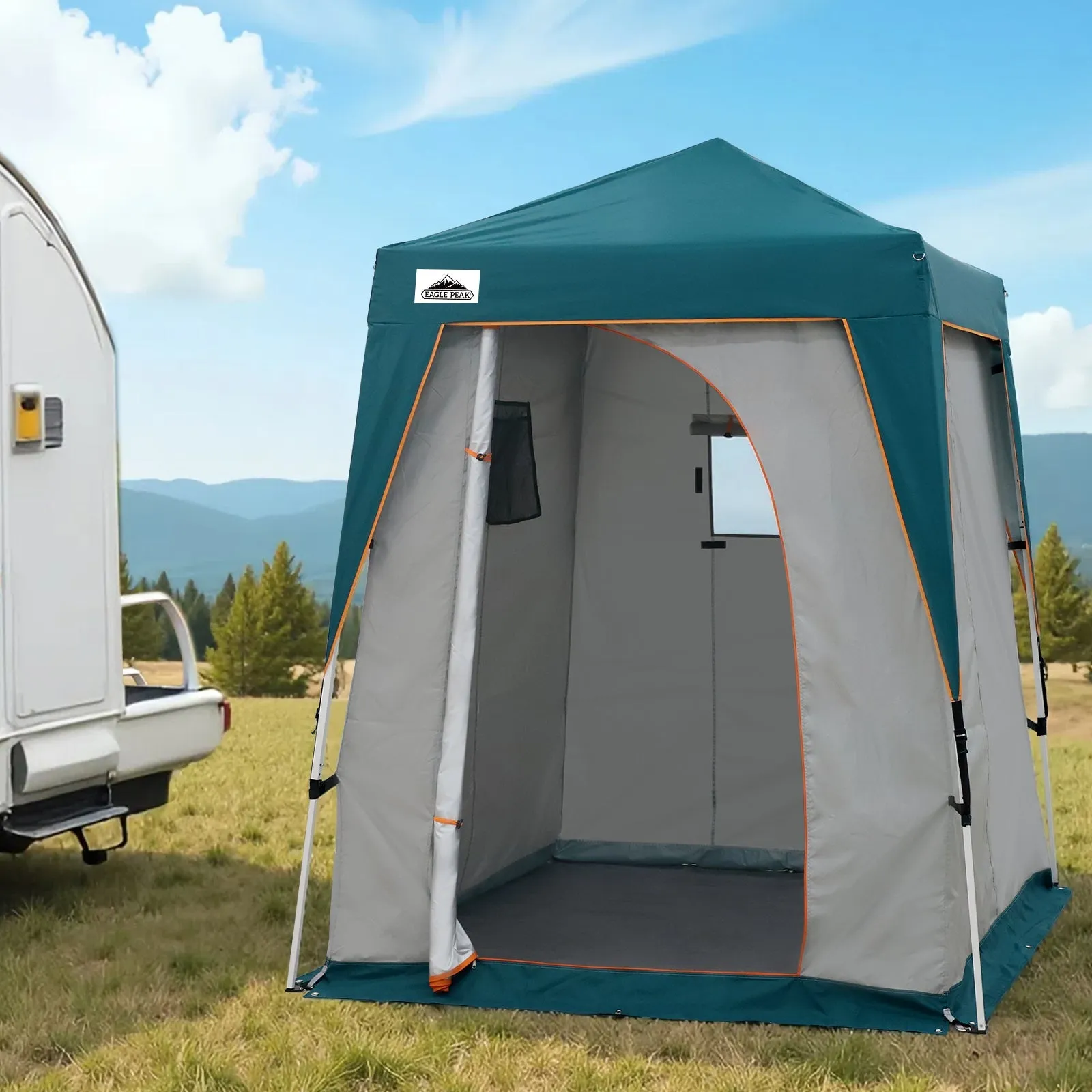 6x6 Pop Up Privacy Tent with Ground Mat