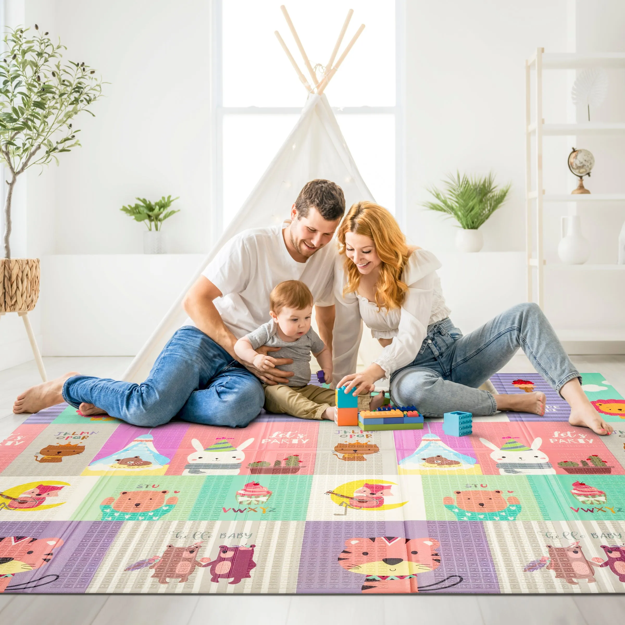 78" Safari Party Kids Foam Mat