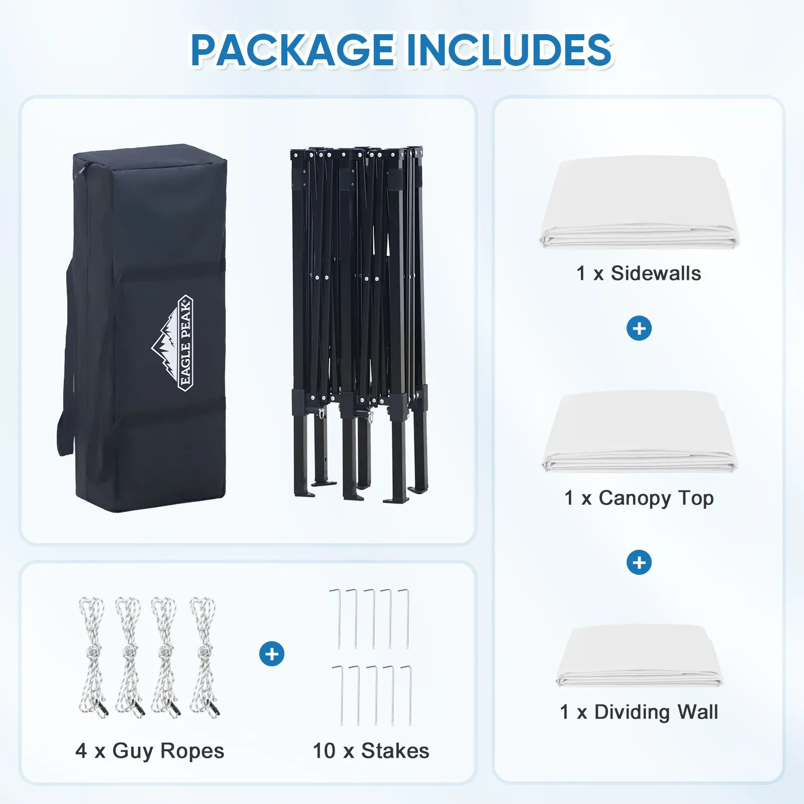 8x4 Outdoor Changing Room, 2 Room Pop Up Portable Changing Room