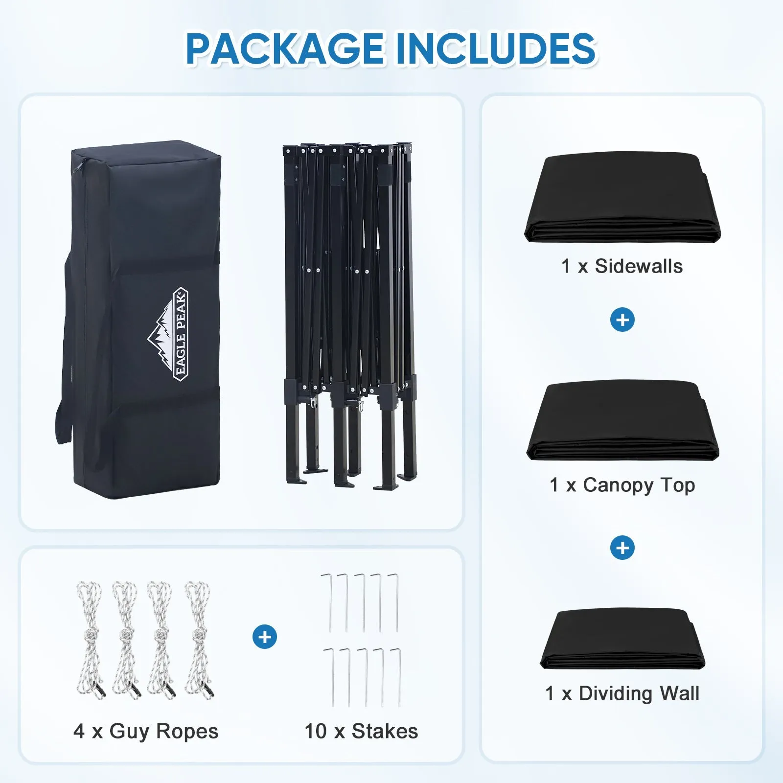 8x4 Outdoor Changing Room, 2 Room Pop Up Portable Changing Room