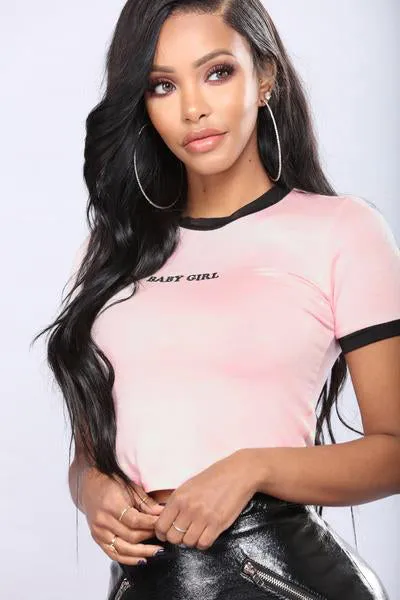 Baby Girl Tee - Pink Combo