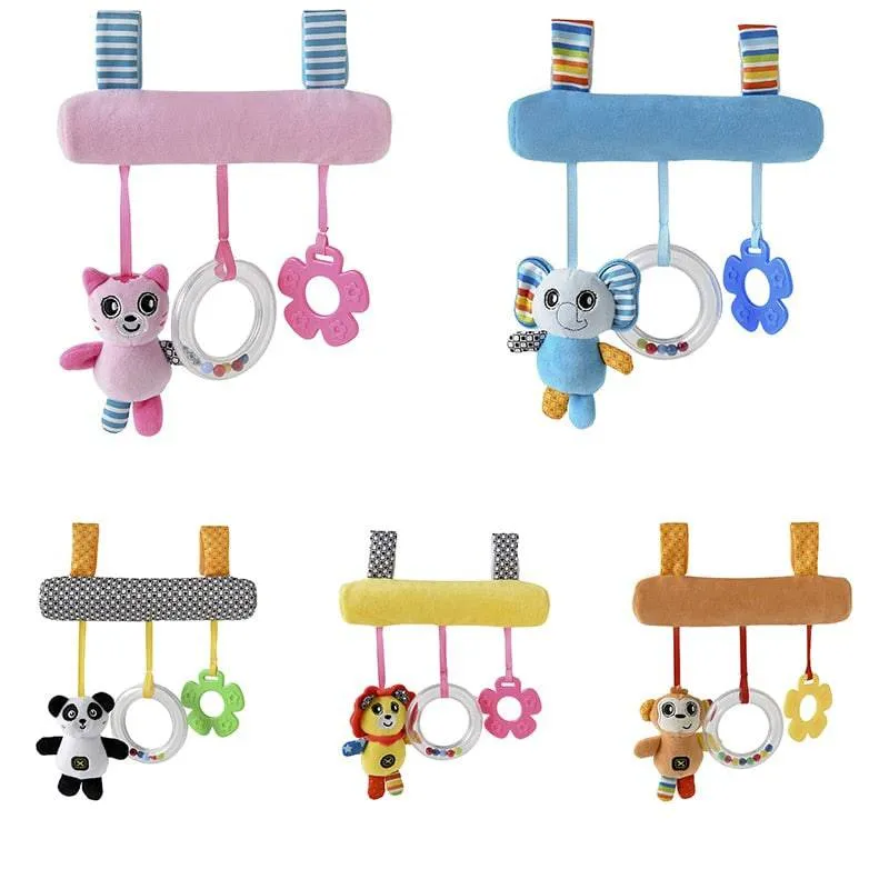 Baby Spiral Rattles Mobiles Soft Infant Crib Bed Stroller Toy For Newborns Car Seat Educational Towel Bebe Toys 0-12 Months