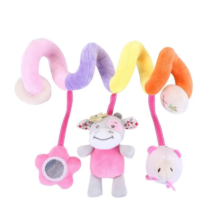 Baby Spiral Rattles Mobiles Soft Infant Crib Bed Stroller Toy For Newborns Car Seat Educational Towel Bebe Toys 0-12 Months