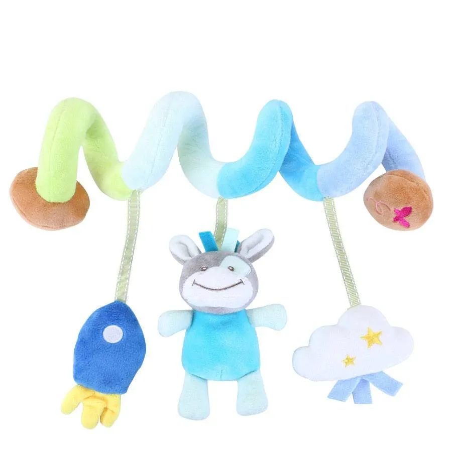 Baby Spiral Rattles Mobiles Soft Infant Crib Bed Stroller Toy For Newborns Car Seat Educational Towel Bebe Toys 0-12 Months