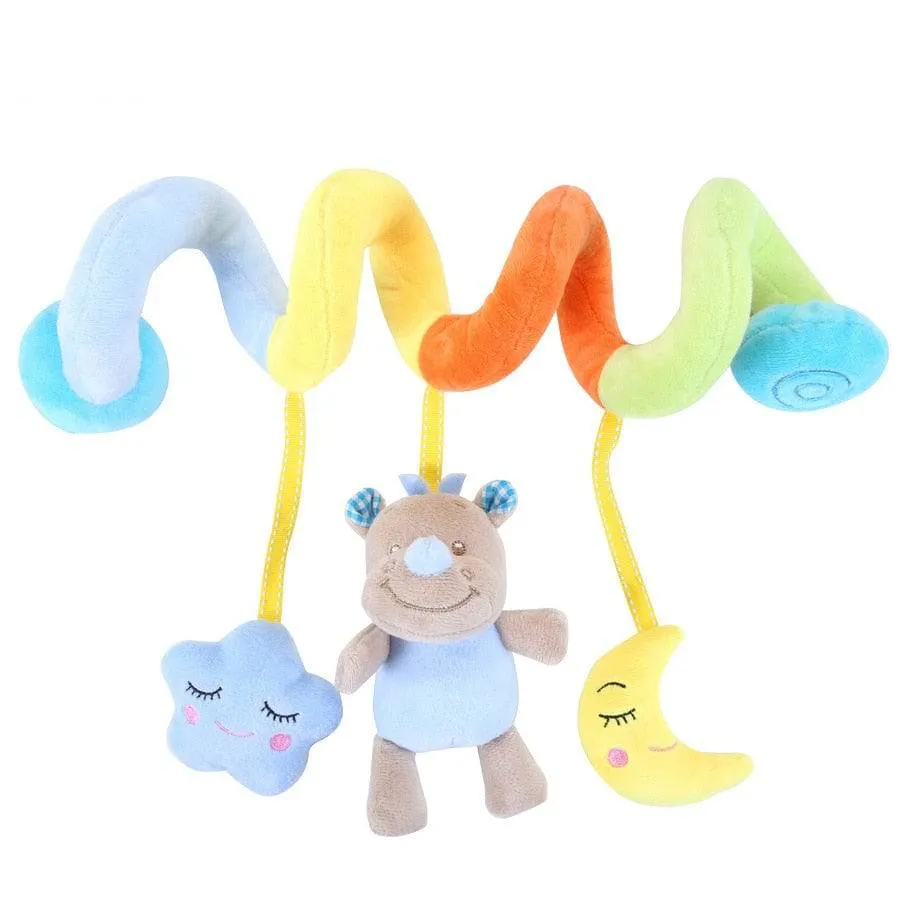 Baby Spiral Rattles Mobiles Soft Infant Crib Bed Stroller Toy For Newborns Car Seat Educational Towel Bebe Toys 0-12 Months