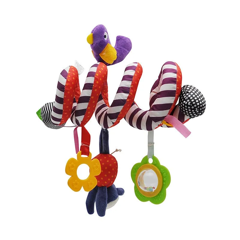 Baby Spiral Rattles Mobiles Soft Infant Crib Bed Stroller Toy For Newborns Car Seat Educational Towel Bebe Toys 0-12 Months