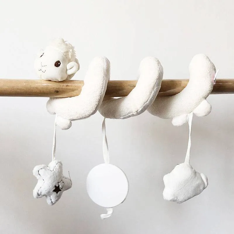 Baby Spiral Rattles Mobiles Soft Infant Crib Bed Stroller Toy For Newborns Car Seat Educational Towel Bebe Toys 0-12 Months