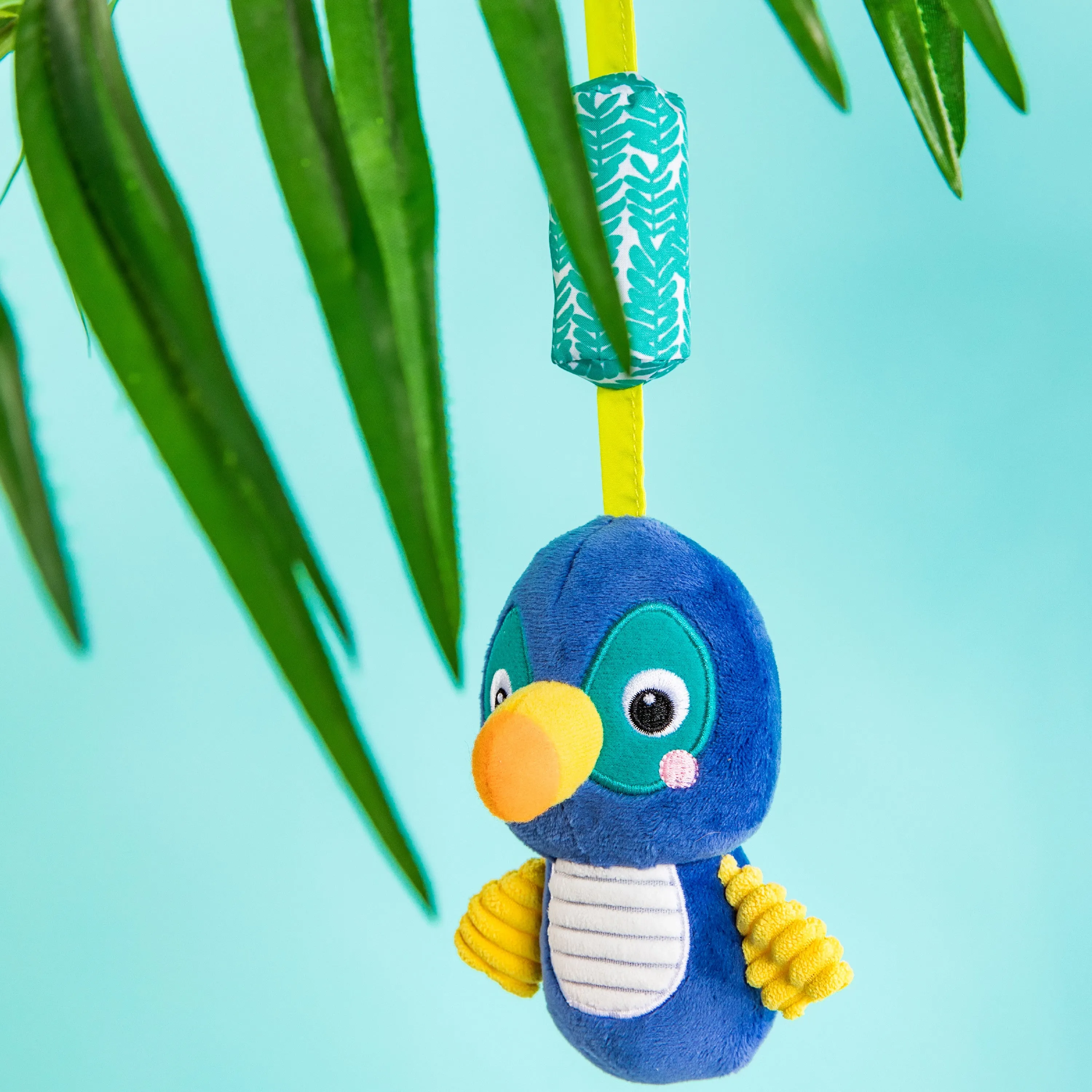 Bright Starts Chime Along Friends On-the-Go Take-Along Toy, Toucan