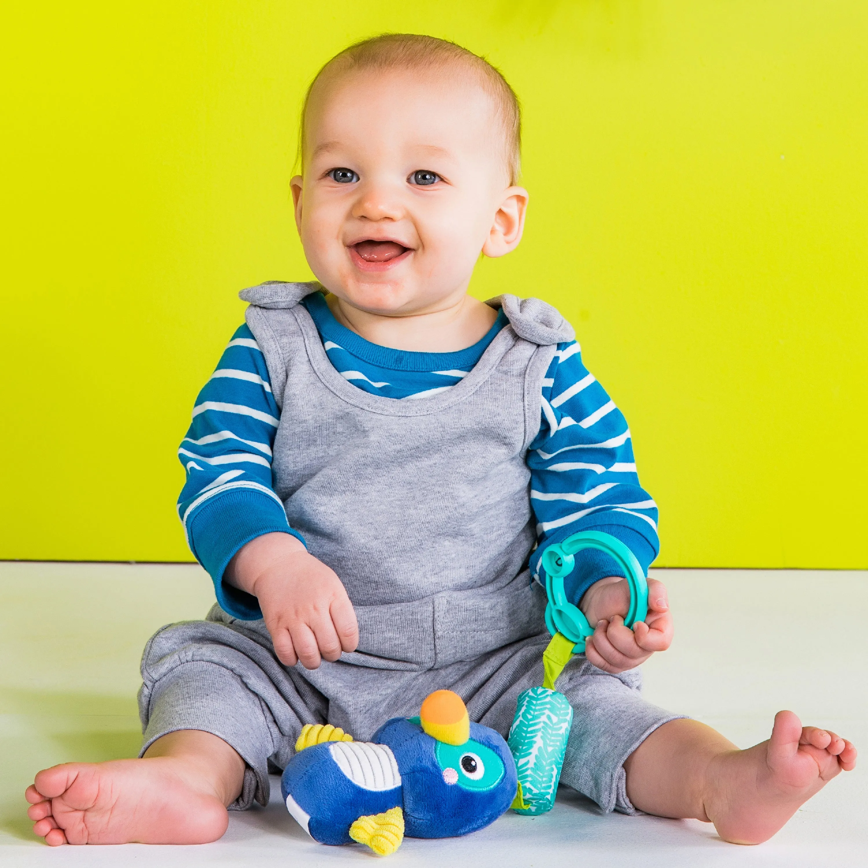 Bright Starts Chime Along Friends On-the-Go Take-Along Toy, Toucan