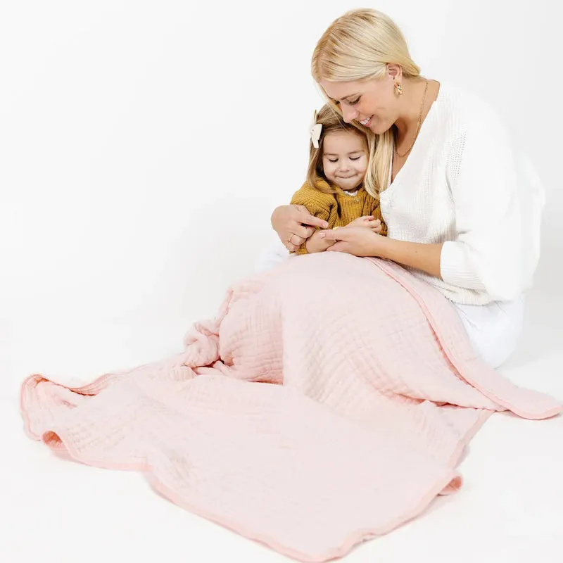 Cloud Muslin Quilt, Blush