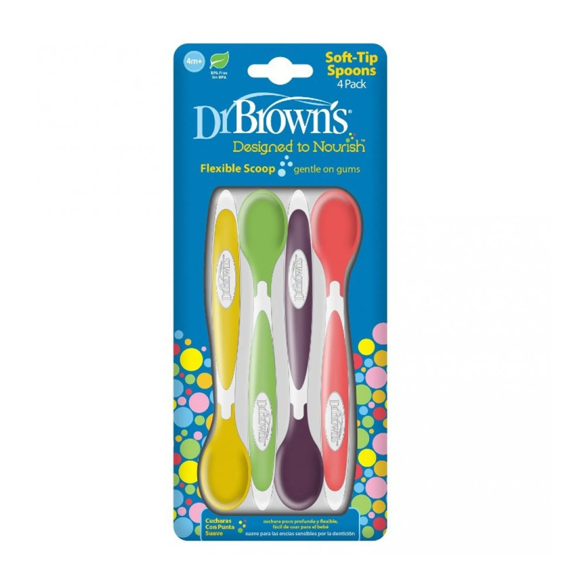 Dr.Brown's Soft Tip Spoons Pack of 4 - Distressed Box