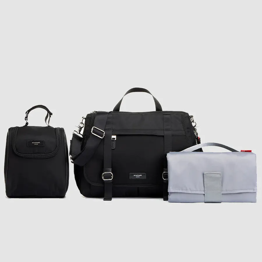 Eco Blake Diaper Bag - Black