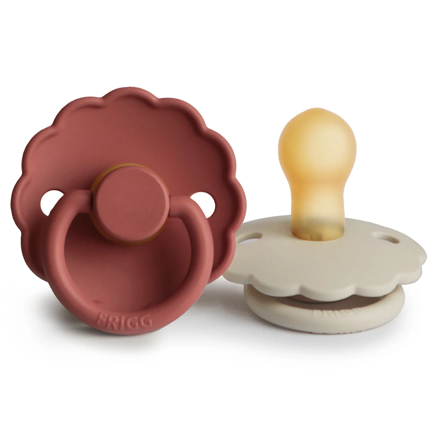 FRIGG Daisy Natural Rubber Baby Pacifier | 2-Pack