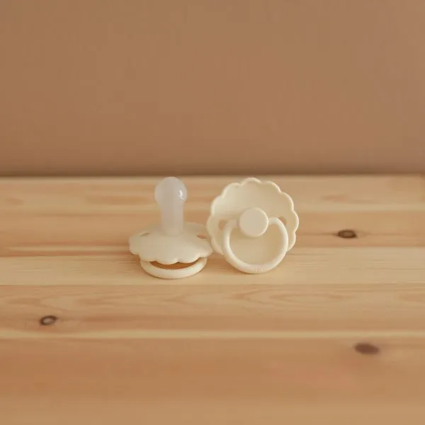 FRIGG Daisy Silicone Baby Pacifier (Jet Black / Cream)
