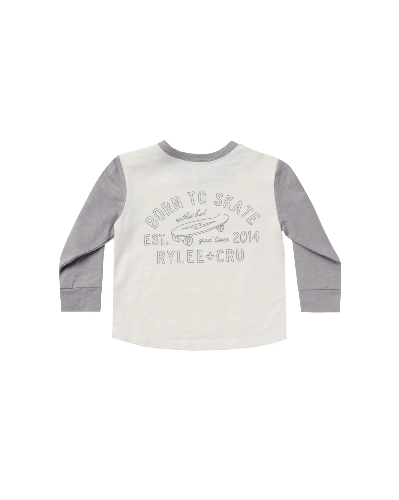 long sleeve skater tee || born to skate