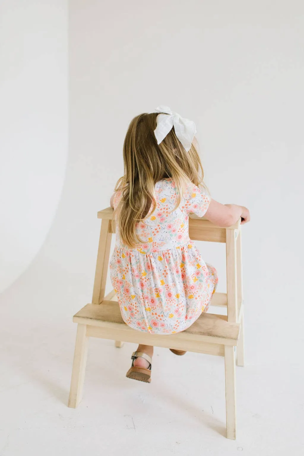 Rosie Romper in Bunny Field