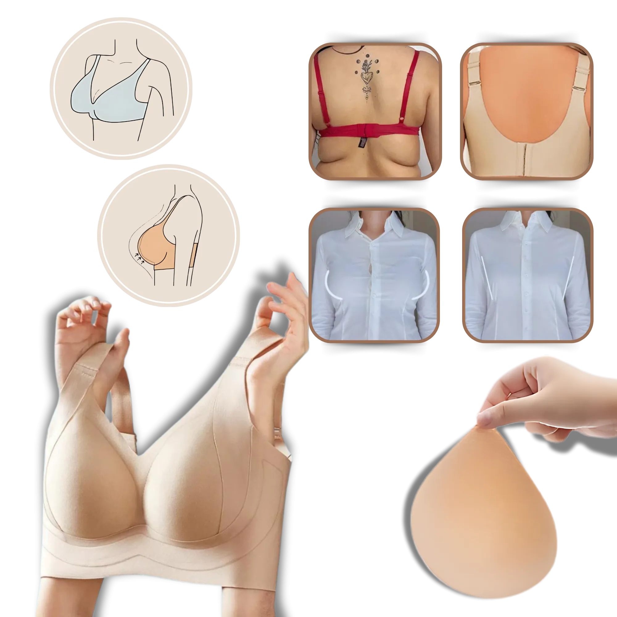 Seamless Breathable Shaper Bra