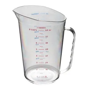 Thunder Group PLMC064CL 2 Qt/ 2L Polycarbonate Measuring Cup
